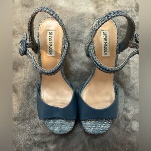 Steve Madden Denim Platform Block Heels
